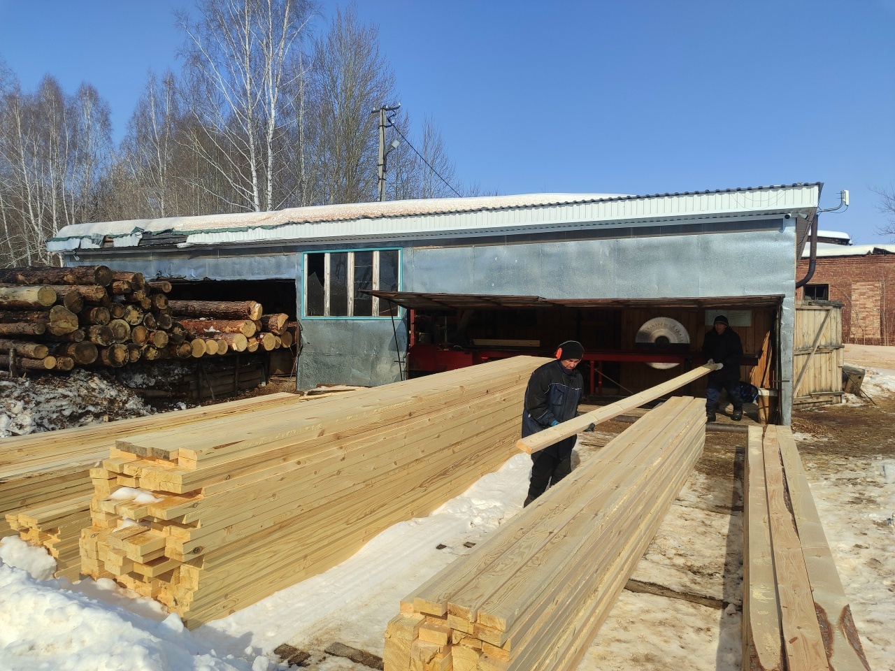 Пилорама индивидуального предпринимателя Разифа Мухаметьянова из Башкирии