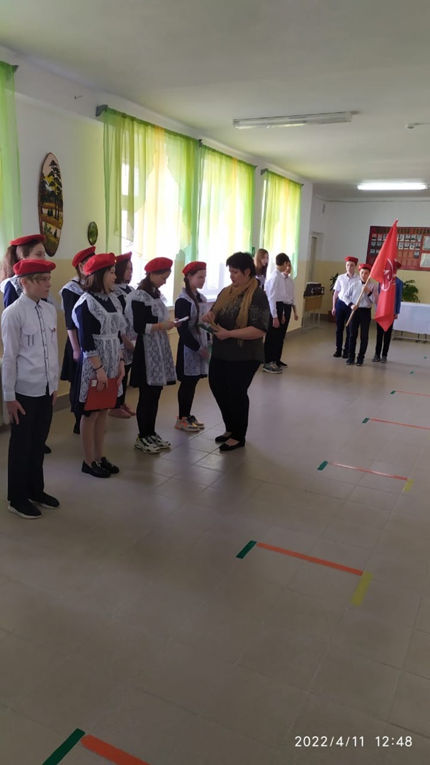 Обучающиеся Камышлытамакской школы вступили в ряды Юнармии