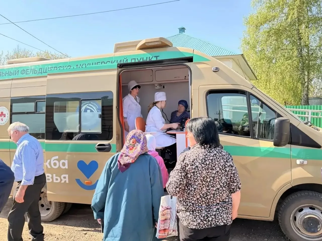 ФАП на колёсах: прием в селе Мустафино
