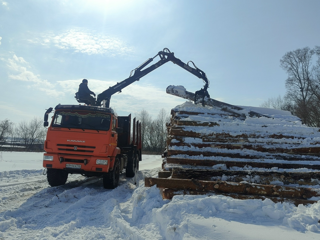 Пилорама индивидуального предпринимателя Разифа Мухаметьянова из Башкирии