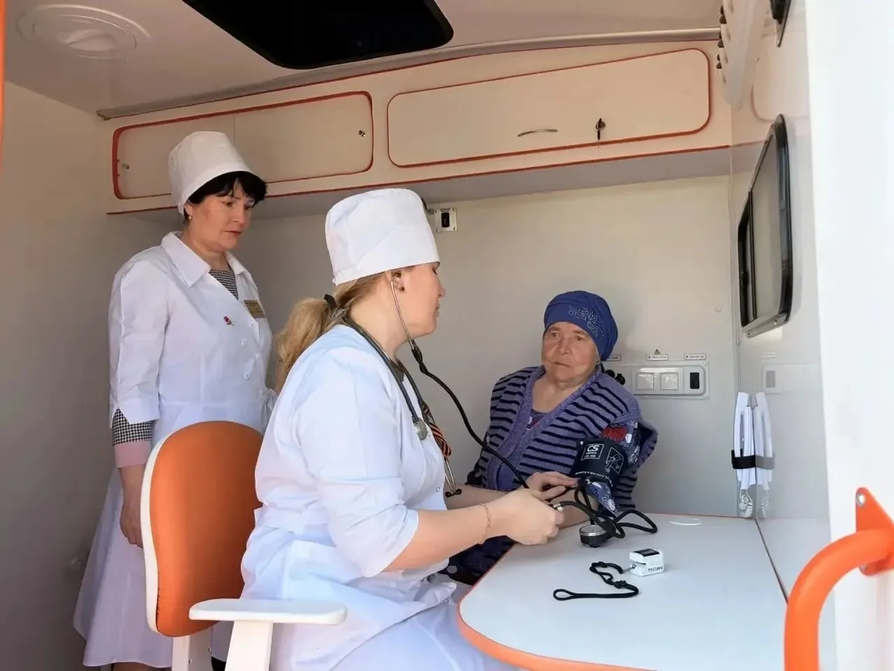 ФАП на колёсах: прием в селе Мустафино