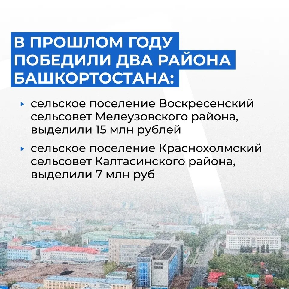 В Башкирии определены победители конкурса  «Лучшая муниципальная практика»