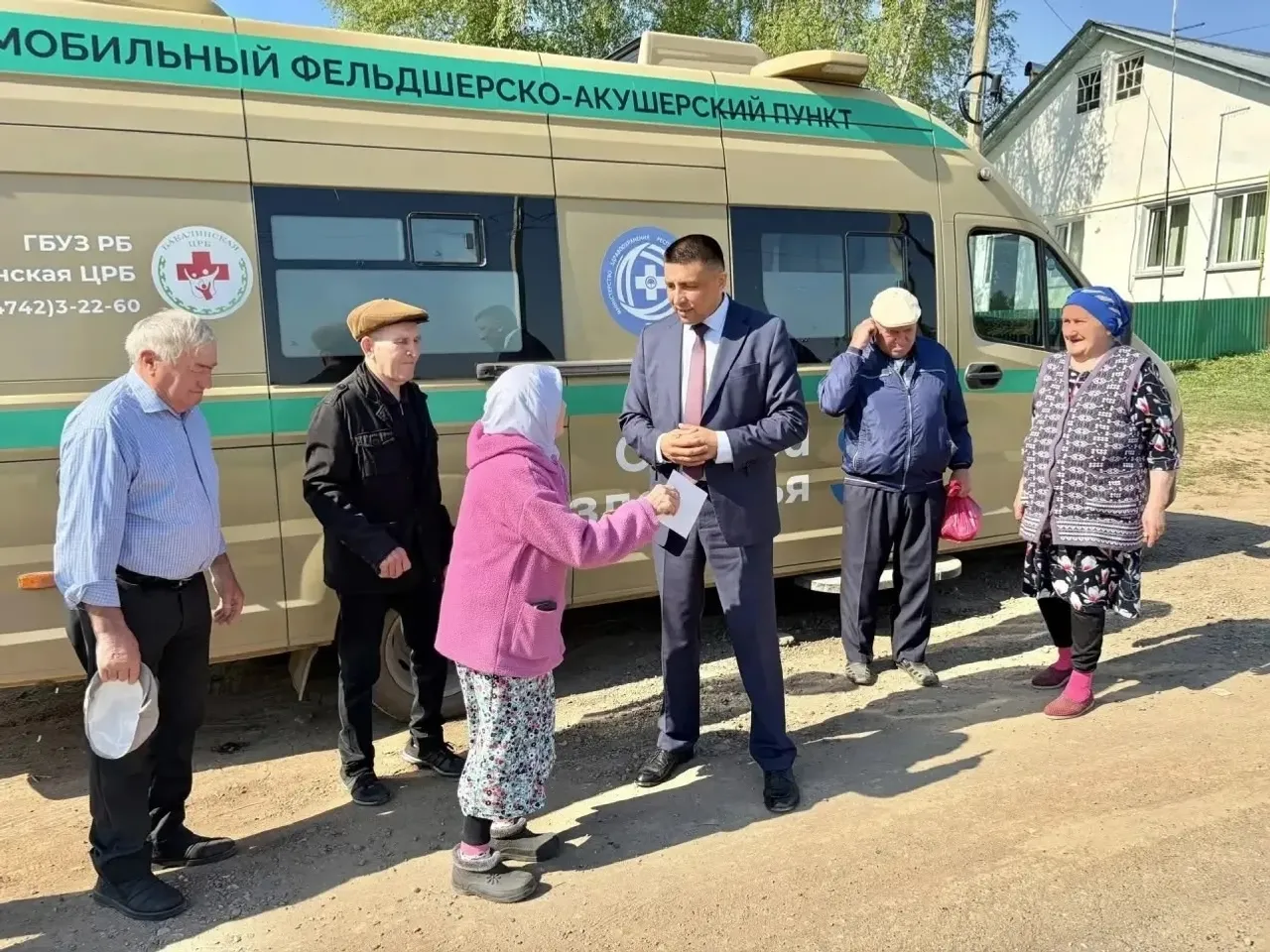 ФАП на колёсах: прием в селе Мустафино