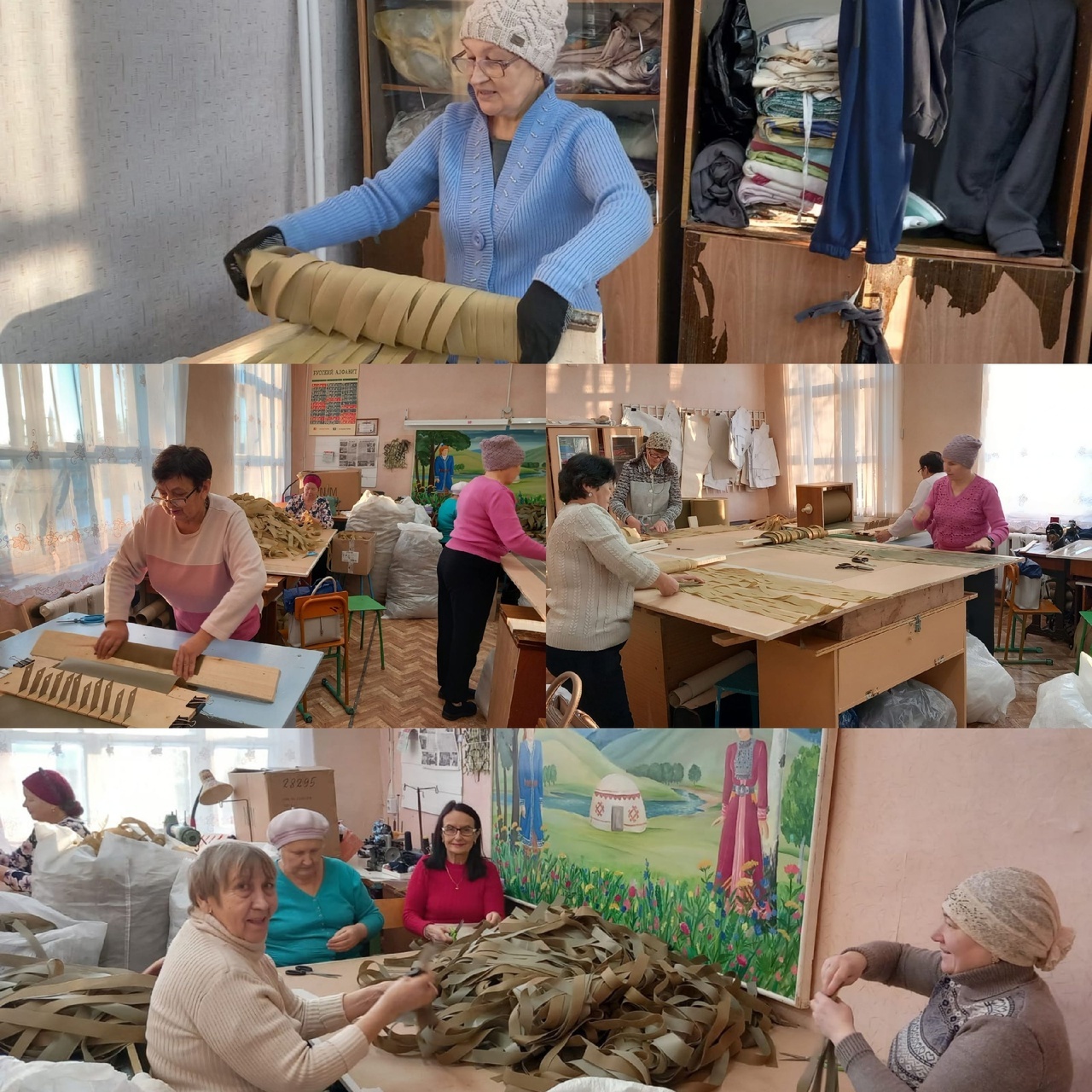 Жители Бакалинского района всё активнее включаются в процесс изготовления маскировочных сетей